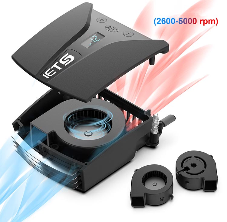  مبرد الكمبيوتر المحمول GT202UB به محرك توربيني بسرعة 5000 دورة في الدقيقة 