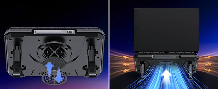 There is a removable dust filter in IETS GT350 laptop cooling pad