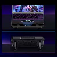 GT350 Laptop Cooler Gaming Laptop Fan Cooler Stand with Dust Filter, 5V Power Input, Light and Small