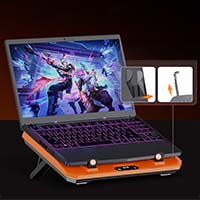 GT351 Laptop Cooling Pad, Fast Cooling for Laptops 10-17in, Adjustable Speed, 4000 RPM Turbo Fan