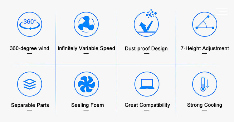 A Comprehensive upgraded cooling pad for professional laptops