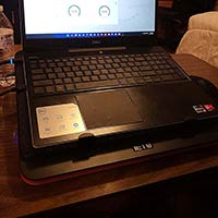 GT500 Notebook Cooler Cooling Stand for 13-17.3 inch Gaming Laptops RGB Backlit USB Hub