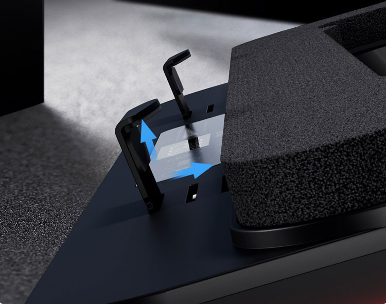 GT600 laptop cooling pad's details are humanized design