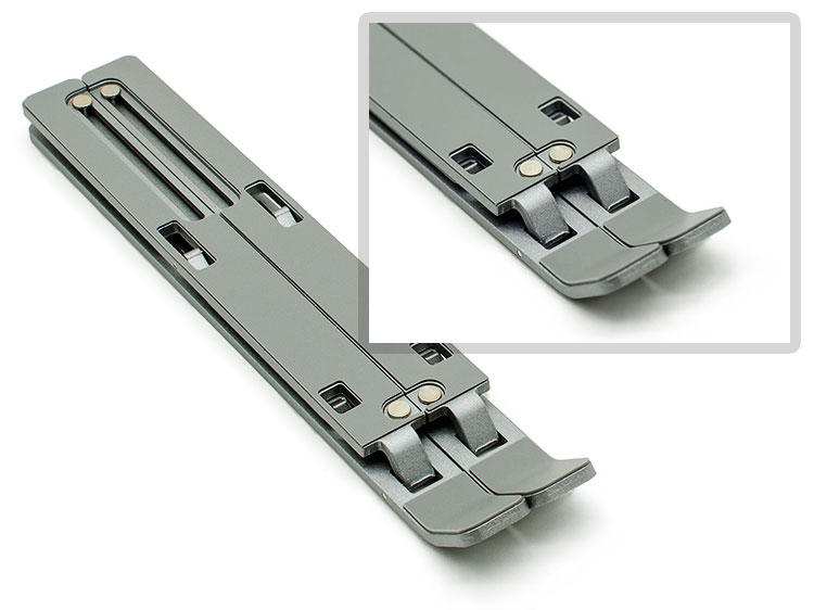 The surface of NB00 laptop stand is fully covered with silicone materials