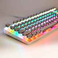 G87 USB Wired Blue Switch Mechanical Keyboard RGB Backlit for Gaming Office